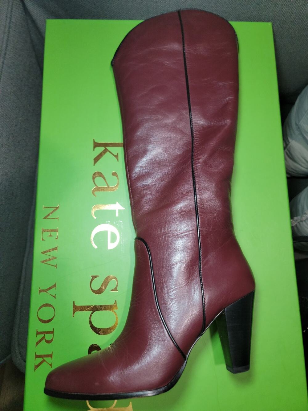 Kate Spade Dania Boots Burgundy size: 6.5